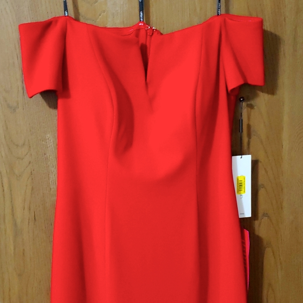 Red sleeveless, cap sleeved, Calvin Klein size 6